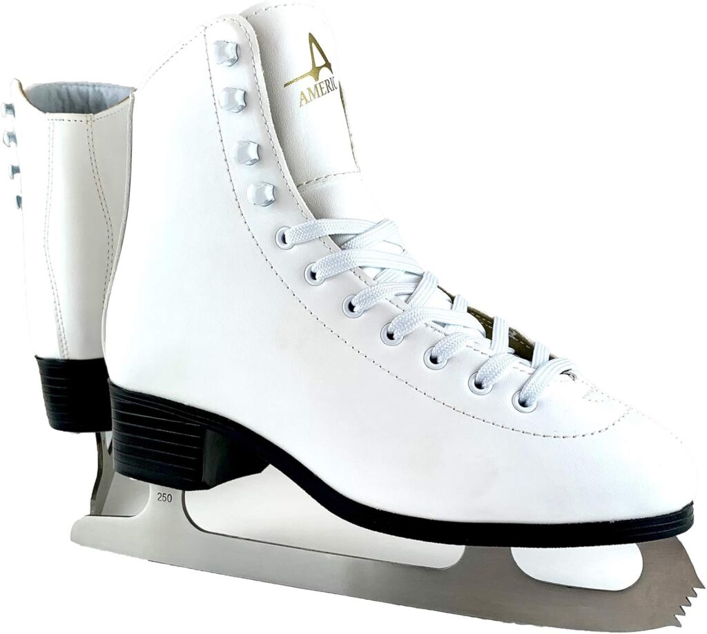 American Athletic Shoe Women's Tricot Lined Ice Skates - in White