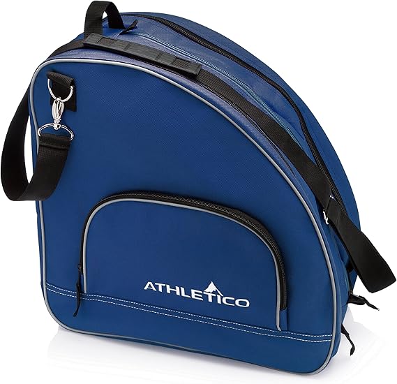 Athletico Premium Ice & Inline Skate Bag - Carry Ice, Roller & Inline Skates for Kids & Adults - Blue