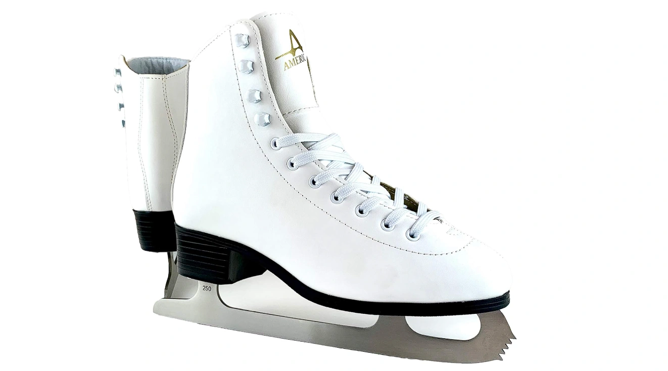 tricot lined ice skates for women