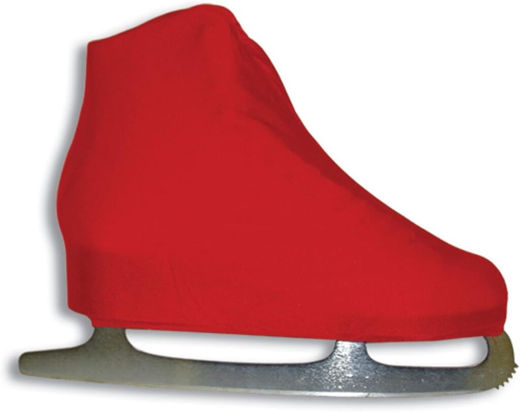 A&R Sports Lycra Ice Skate Boot Covers - Red