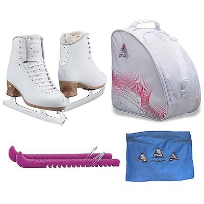 Jackson Ultima Bag for Ice Skating Roller Skating - White and Pink