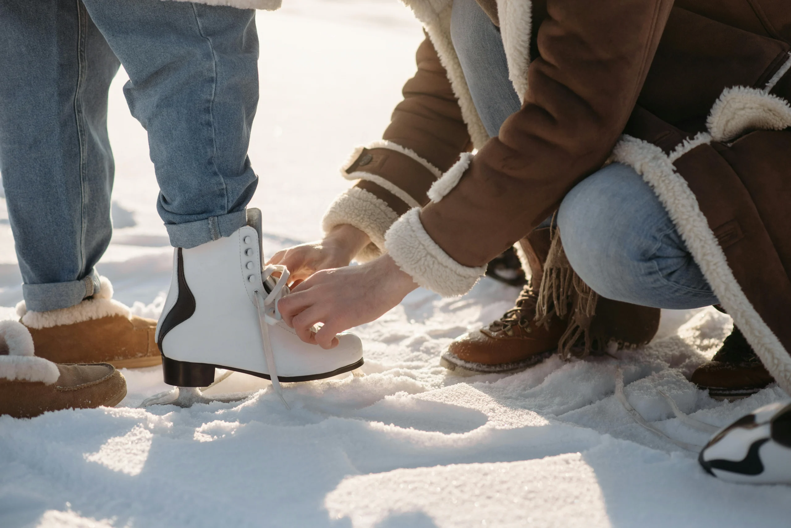 teaching your partner how to skate