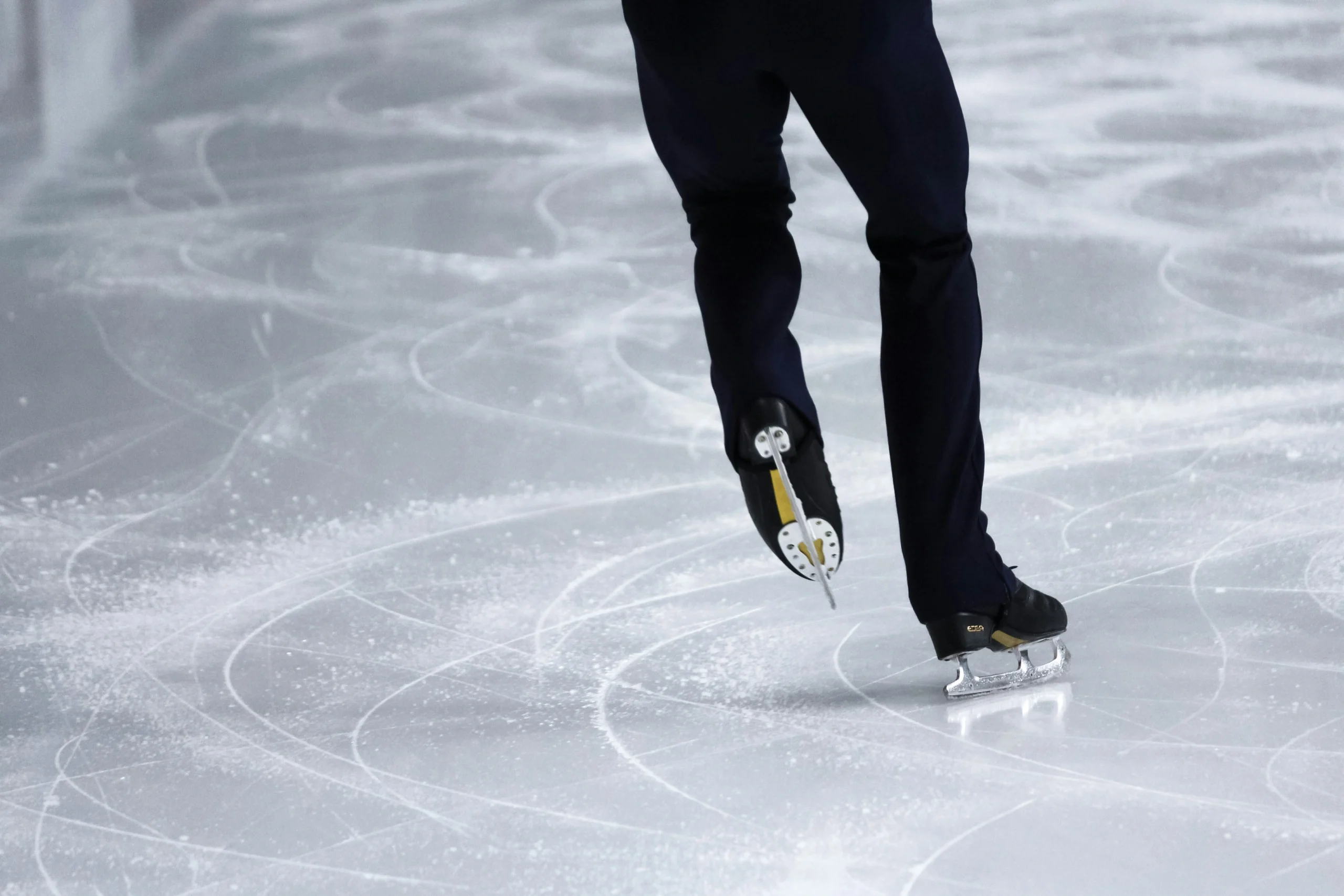 breaking in ice skates
