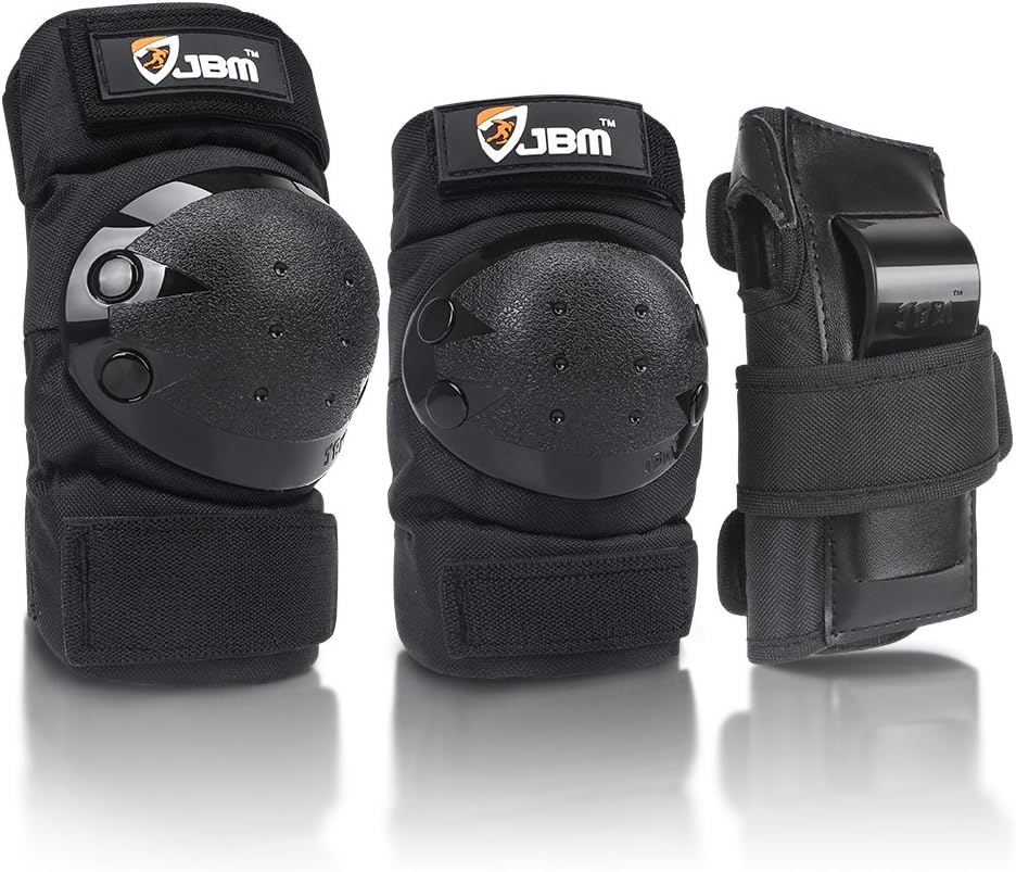 JBM Adult & Kids Knee Pads Elbow Pads and Wrist Guards