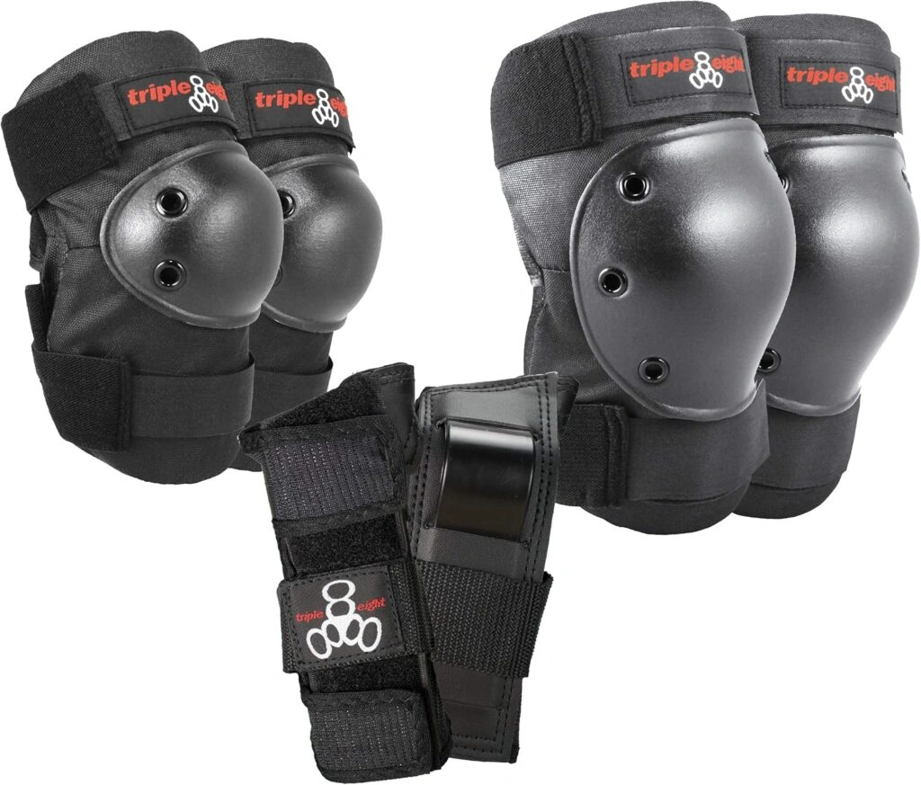 Triple Eight Saver Series Pad Set knee, elbow, and wrist guards for skating