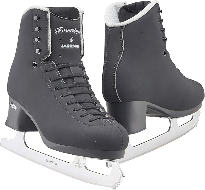 Jackson Ultima Ice Skates Freestyle Fusion Mens FS2192 - in Black with Mark II Blades