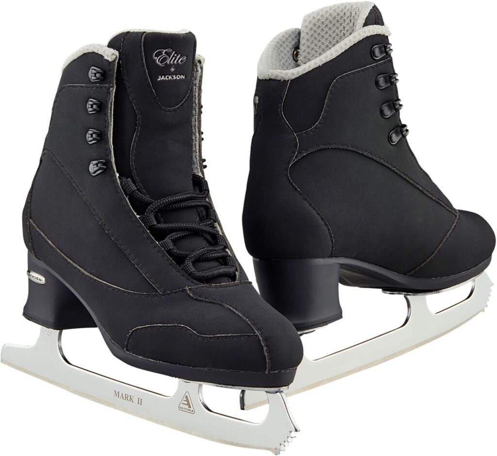 Jackson Ultima Softec Elite Mens/Boys Figure Ice Skates - in Black