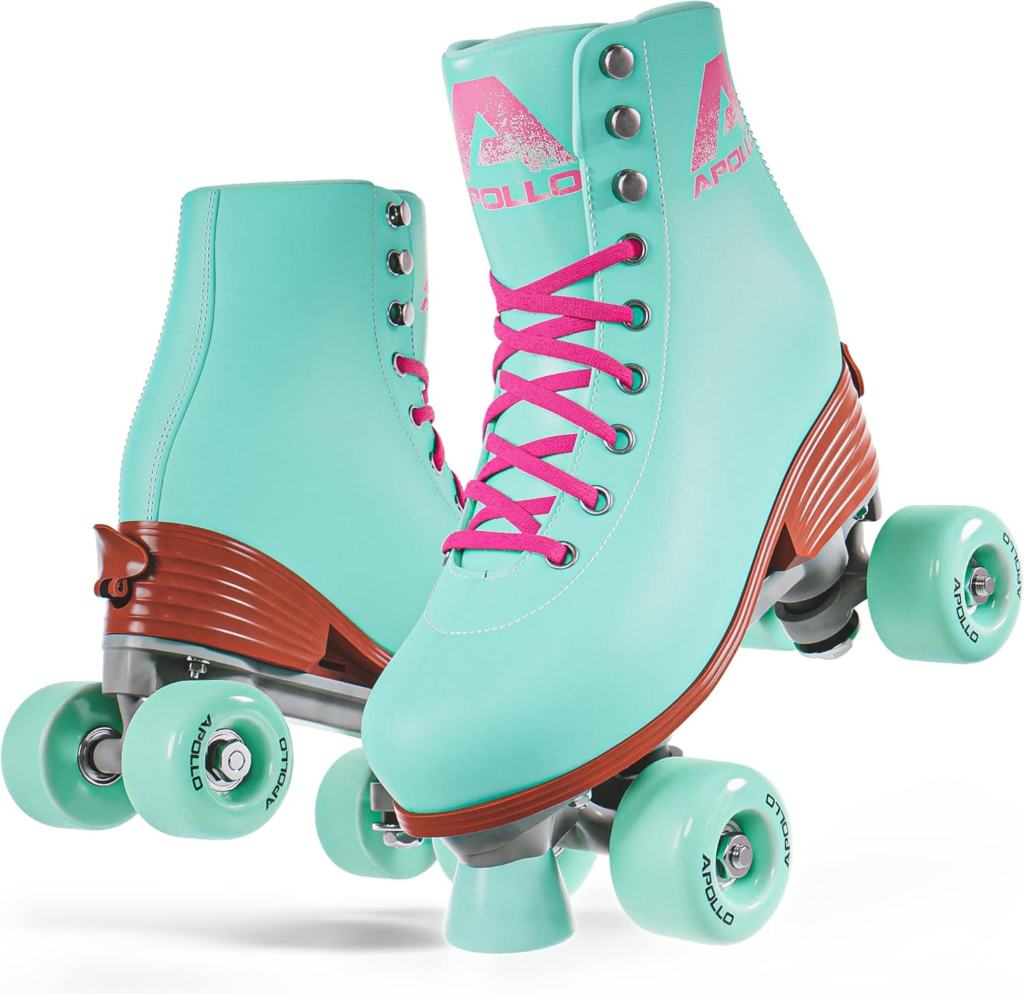 APOLLO Roller Skates Women - Retro Skates - Adjustable Womens Quad Skates with High Heel - Rollerskates Adult Women - Disco Quads