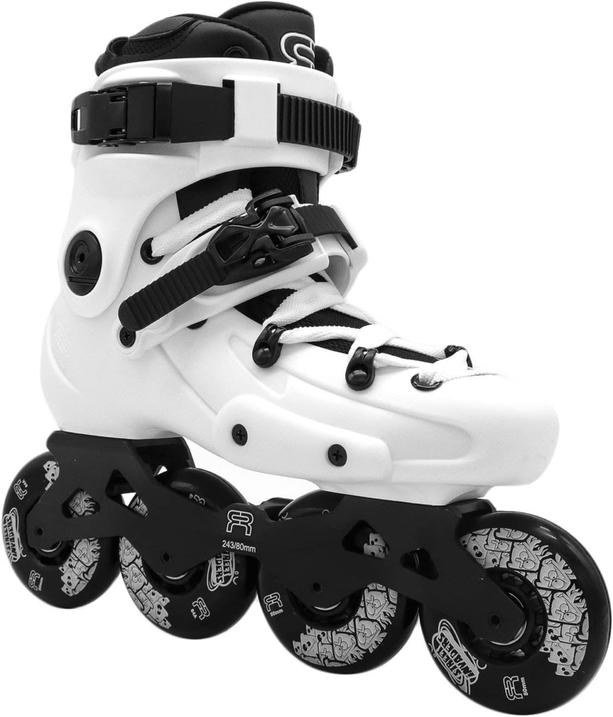 FR Skates FR1 White 80 2019 Inline Skates for Freeride, Slalom, City Skating