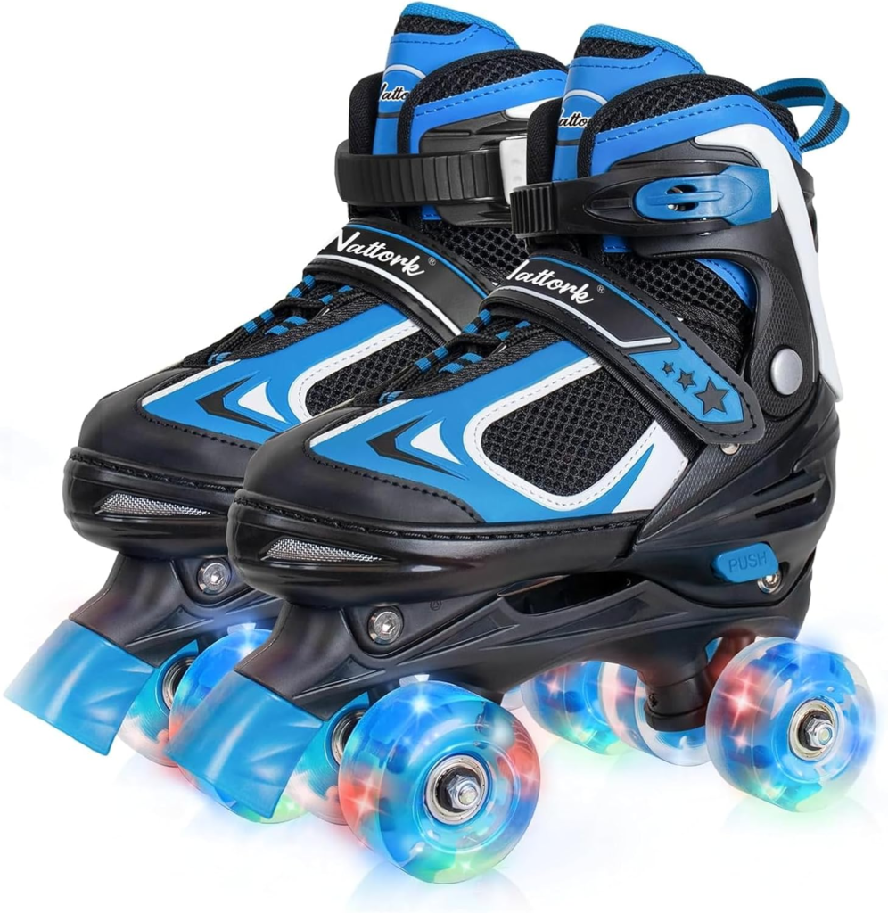 Nattork Kids Roller Skates for Boys Girls - in Blue