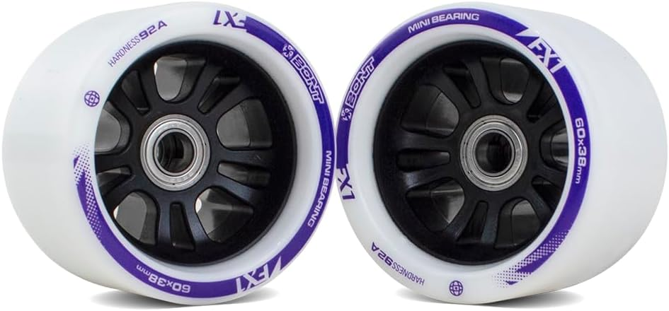 Bont FX1 Roller Skate Wheels with 688 Mini Bearings