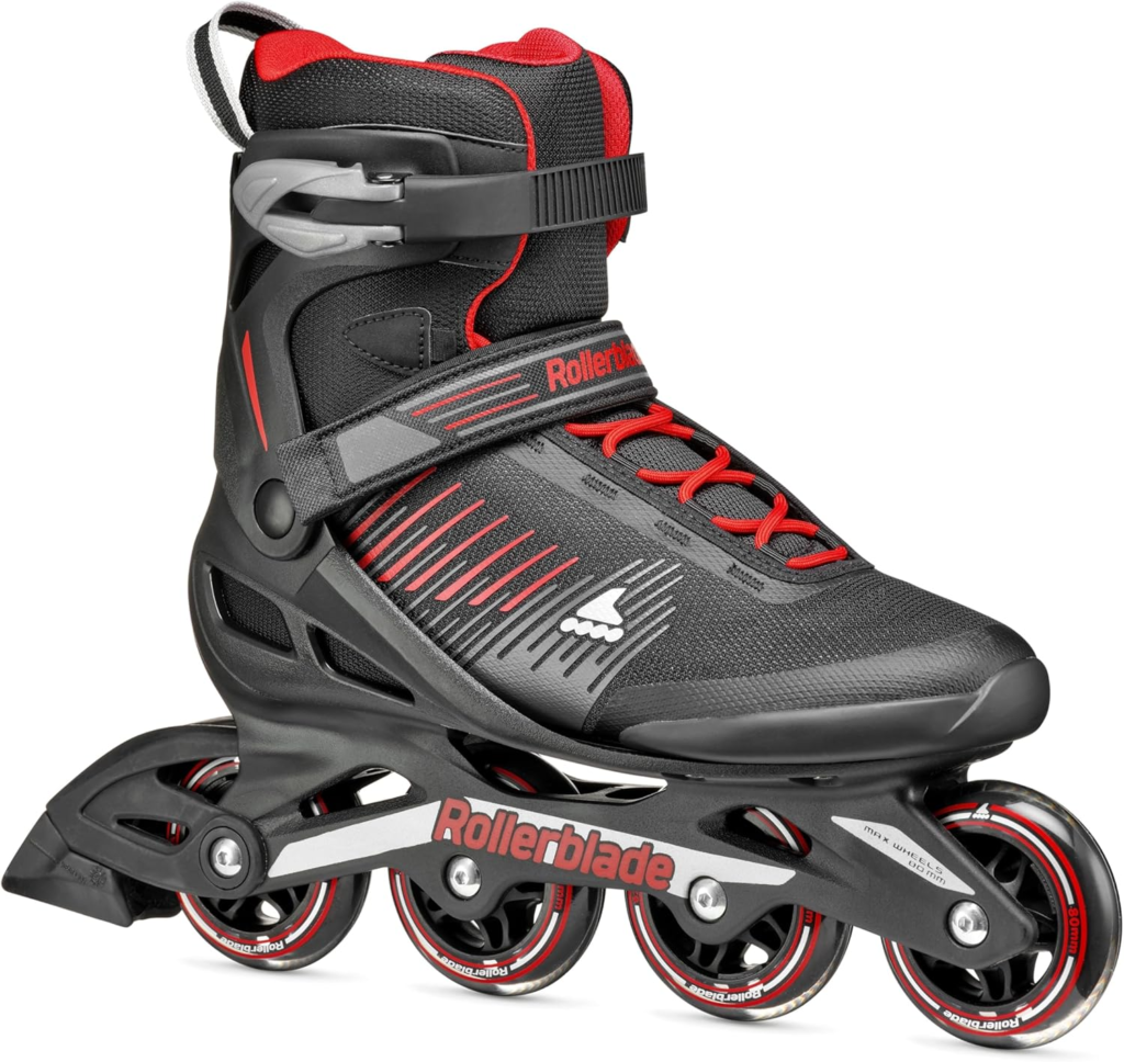 Rollerblade Zetrablade Men's Adult Fitness Inline Skate - n Black and Red