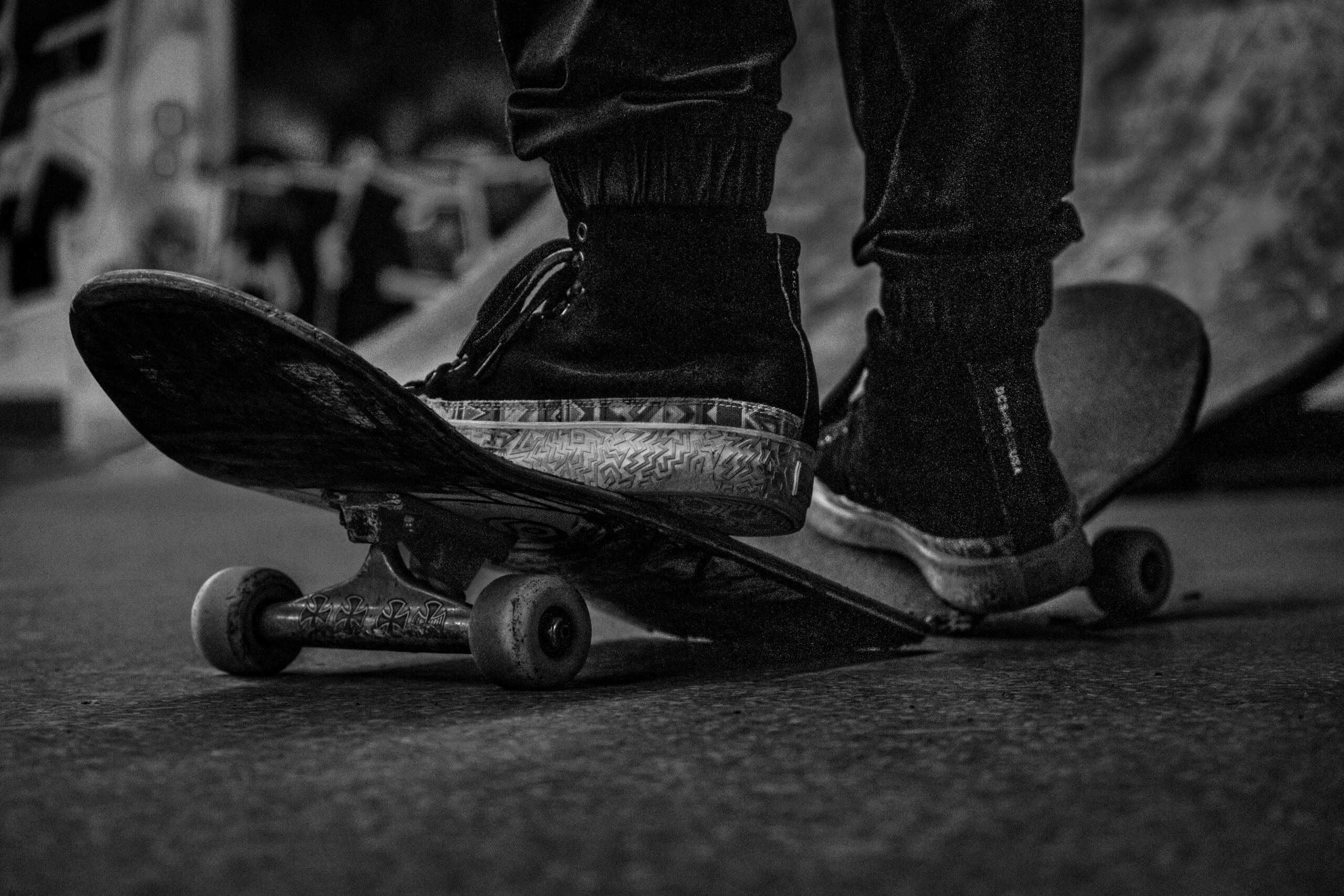 broken skateboard