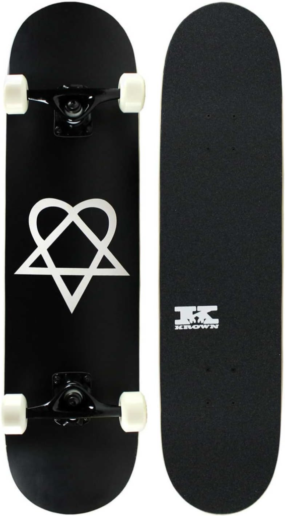 KPC Complete Skateboard - Pro Style Quality - Heartagram