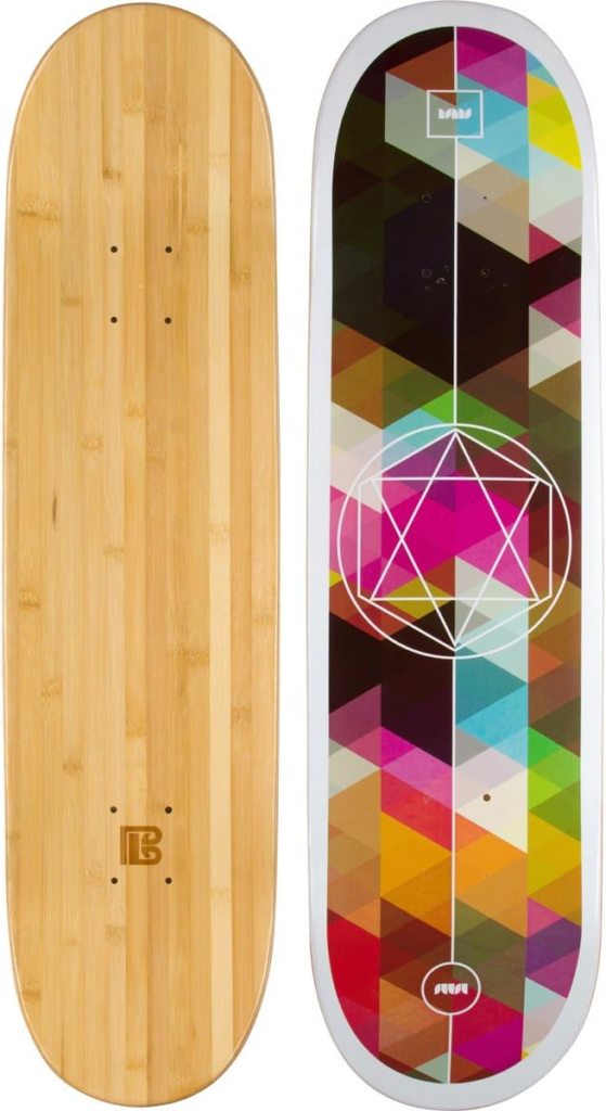 Bamboo Skateboards Graphic Skateboard Deck Only - Geometricity