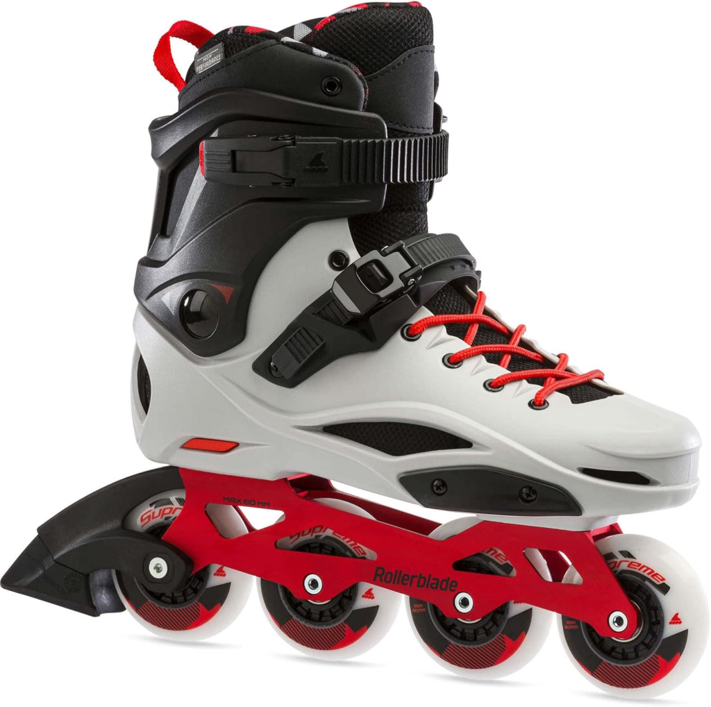Rollerblade RB Pro X Unisex Adult Fitness Inline Skate - in Grey and Warm Red
