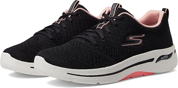 Skechers Women's Go Walk Arch Fit Unify Sneaker - in Black/Pink
