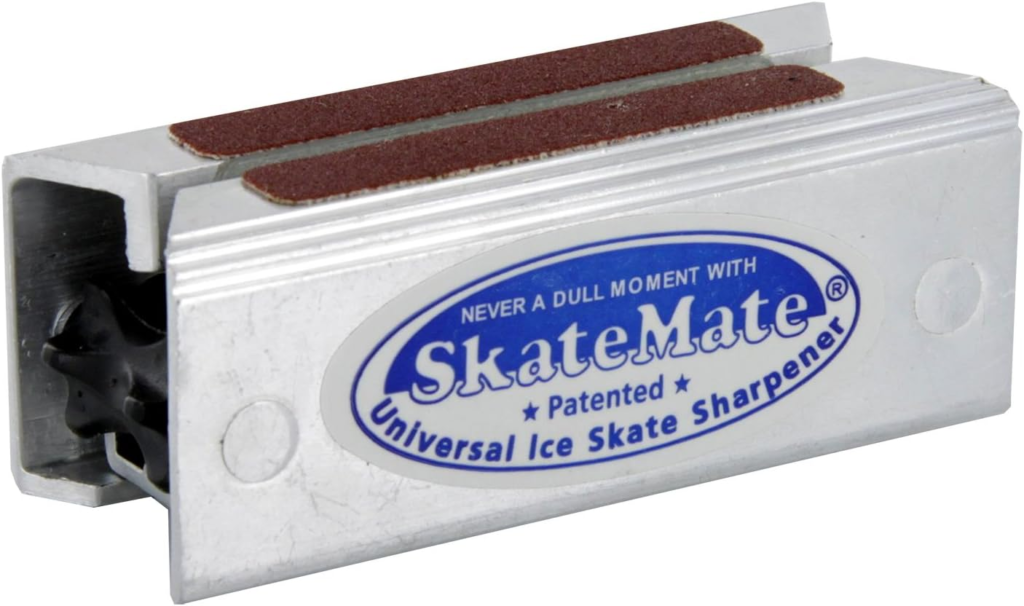 SkateMate patented handheld Ice Skate Sharpener